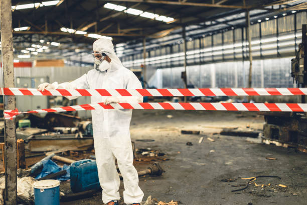 Professional Biohazard technician working in Florence, OR